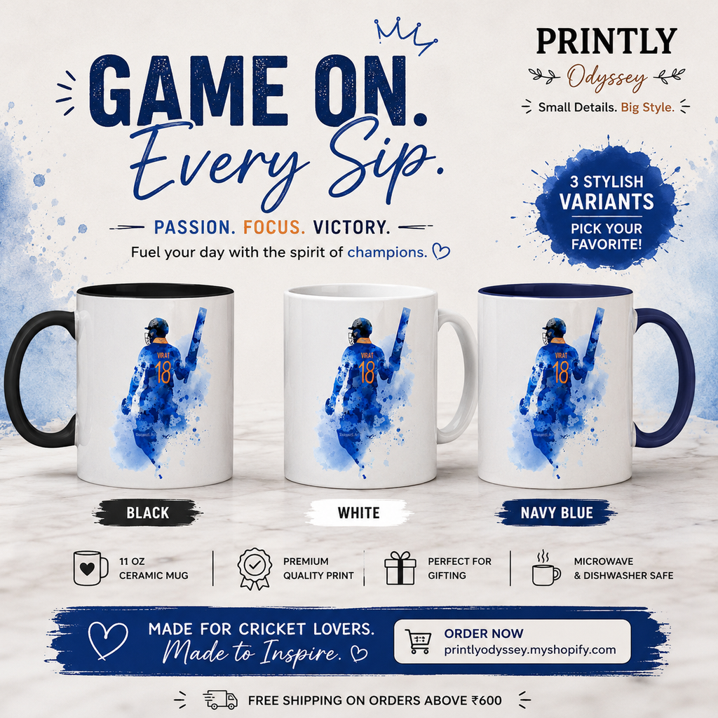 Virat Kohli #18 Legend Edition Ceramic Mug