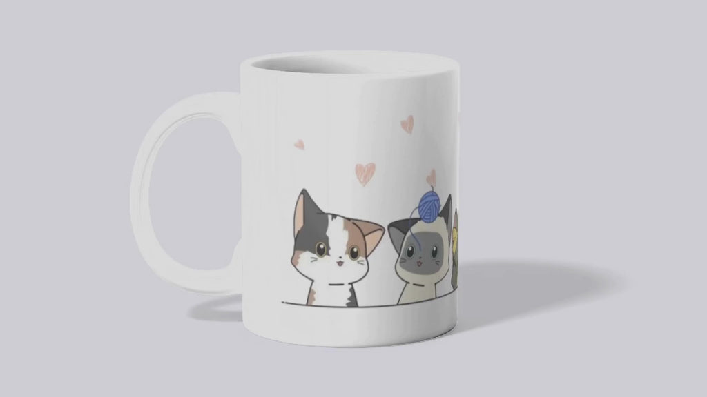 Purrrrfectionist Süße Katzen Keramik-Kaffeetasse