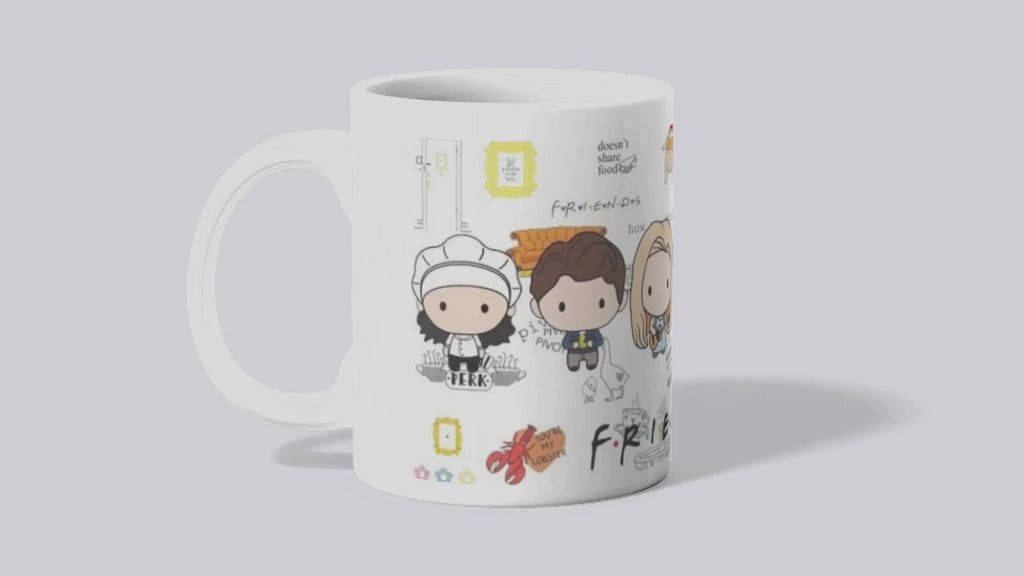 Friends Chibi Character Coffee Mug